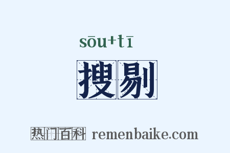 搜剔是什么意思的图片
